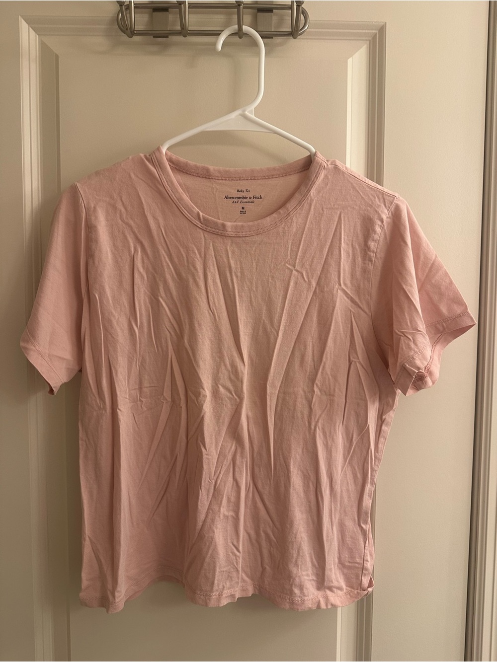 Abercrombie Essential Polished Body-Skimming Tee | Pink | NWOT